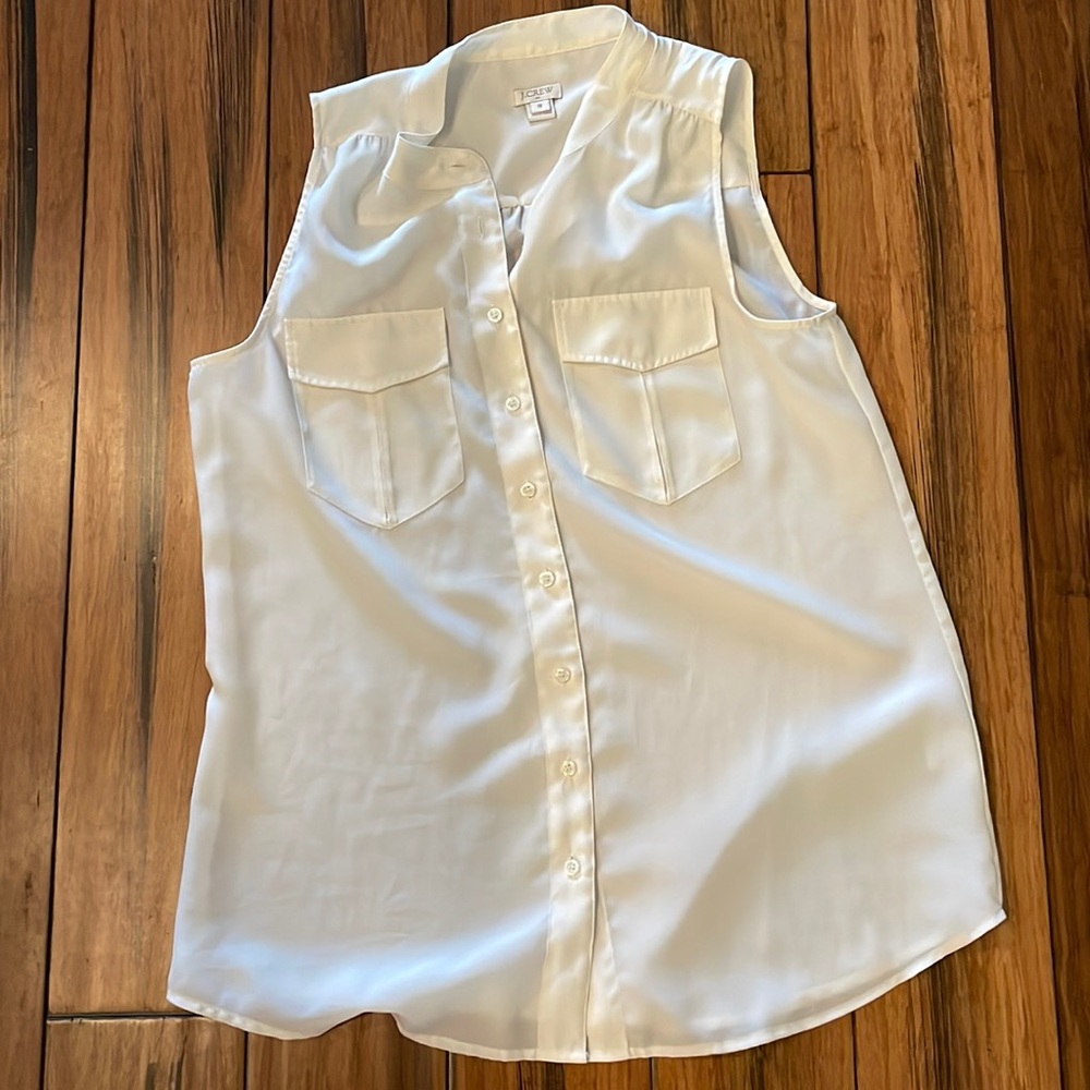 JCrew white blouse